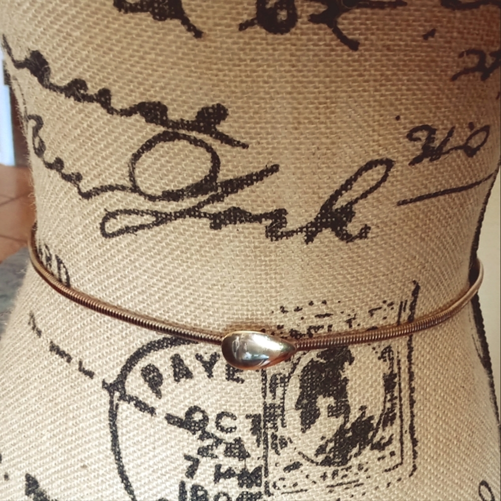 Vintage 80's Gold Teardrop Belt
